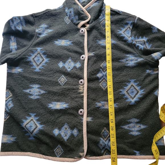 VTG Vintage Western True Grit Super Soft Button Up Jacket Cardigan Made In USA - Picture 10 of 11